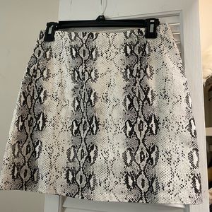 Animal print skirt